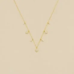 AGATHA FR Collier Ras Du Cou BELOVED - Cristal / Doré