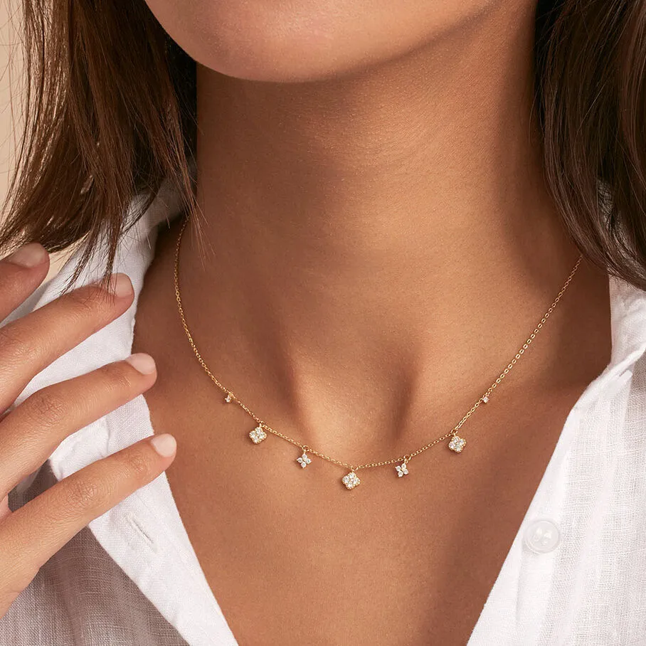 AGATHA FR Collier Ras Du Cou BELOVED - Cristal / Doré 4 AGATHA FR Collier Ras Du Cou BELOVED - Cristal / Doré – Image 2