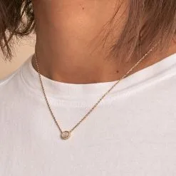 AGATHA FR Collier Ras Du Cou ATMA - Nacre /rose -Anneau Soldes 02690136 642 TU M2