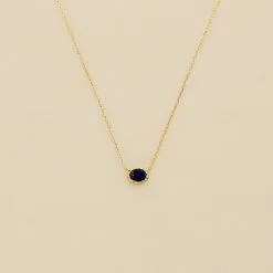 AGATHA FR Collier Ras Du Cou ATMA - Lapis/ Bleu